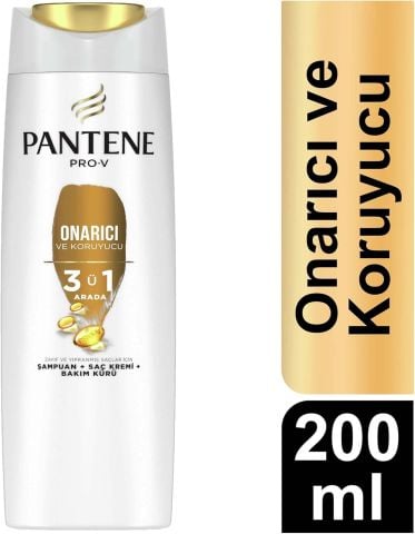 Pantene Pro-V Onarıcı ve Koruyucu 3'ü 1 Arada Şampuan 200 ml Seyehat Boy