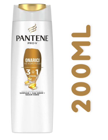 Pantene Pro-V Onarıcı ve Koruyucu 3'ü 1 Arada Şampuan 200 ml Seyehat Boy