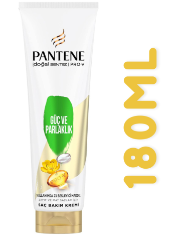 Pantene Doğal Sentez Güç ve Parlaklık Saç Bakım Kremi 180 ml Seyehat Boy