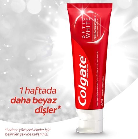 Colgate Optic White Parıldayan Beyazlık Beyazlatıcı Diş Macunu 50 Ml
