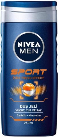 Nivea Men Sports Duş Jeli 250 ml 3’ü 1 Arada Vücut, Saç ve Yüz