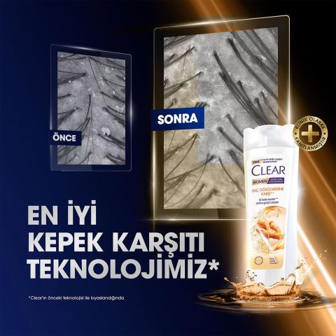 Clear Women Zencefil Özü Saç Dökülmesine Ve Kepeğe Karşı Etkili Şampuan 350 Ml