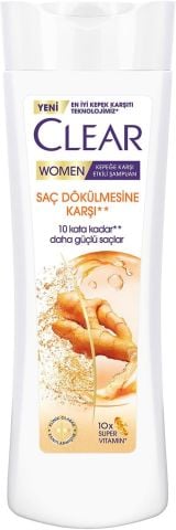 Clear Women Zencefil Özü Saç Dökülmesine Ve Kepeğe Karşı Etkili Şampuan 350 Ml