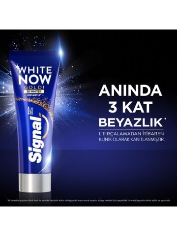 Signal Diş Macunu White Now Gold Anında 3 Kat Beyazlık 75 ml