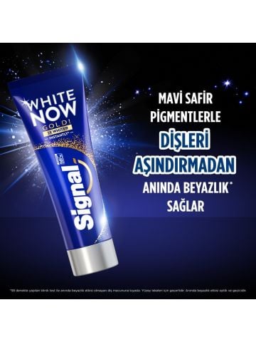 Signal Diş Macunu White Now Gold Anında 3 Kat Beyazlık 75 ml