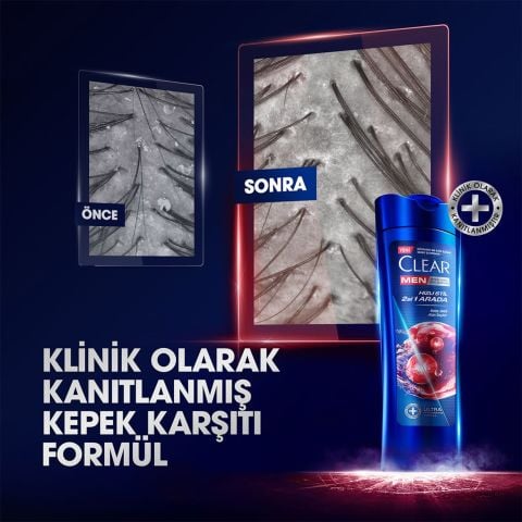 Clear Men Hızlı Stil 2'si 1 Arada Kepeğe Karşı Etkili Şampuan 350 ml