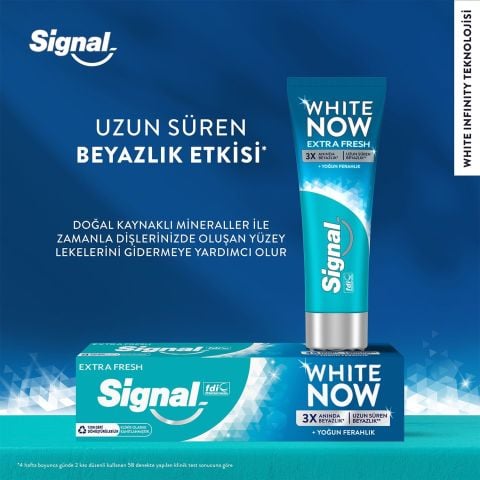 Signal White Now Extra Fresh Ice Cool Diş Macunu 75 ml