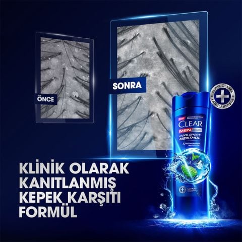 Clear Men Cool Sport Menthol Kepeğe Karşı Etkili Şampuan 350 ml