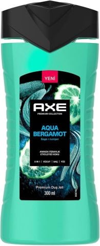 Axe Premium Collection Aqua Bergamot Duş Jeli 3 in 1 Vücut Saç Yüz 300 Ml
