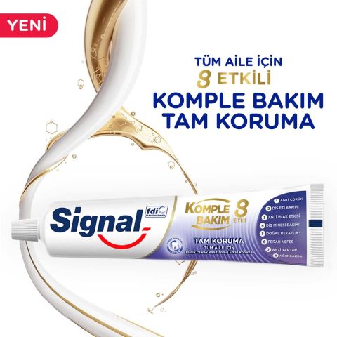 Signal Komple Bakım 8 Etkli Tam Koruma Diş Macunu 75 Ml