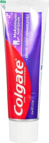 Colgate Şeker Asidi Dengeleyici Maksimum Anti Çürük Diş Macunu 75 ml