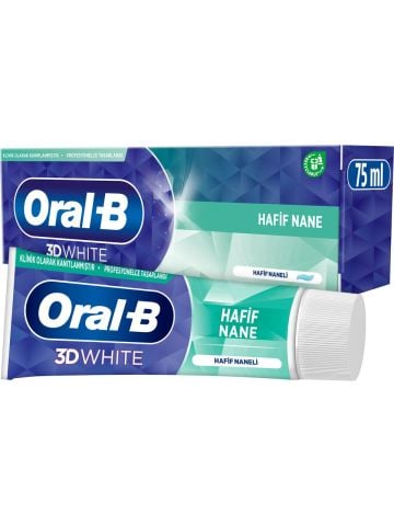 Oral B Diş Macunu Pro 3D White Hafif Nane 75 ml