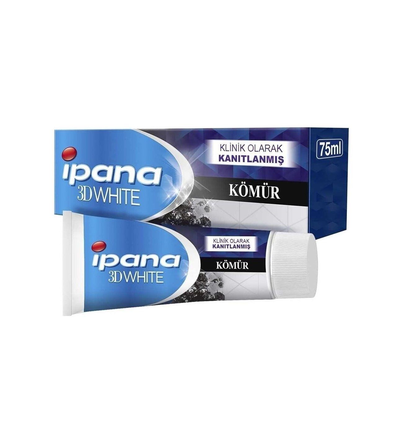 İpana 3 Boyutlu Beyazlık Diş Macunu Kömür Özlü 75 ml