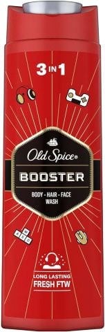 Old Spice Booster Erkekler İçin Duş Jeli ve Şampuan 400 ml