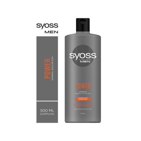 Syoss Men Power Şampuan 500 ml - Syoss Erkek Şampuan