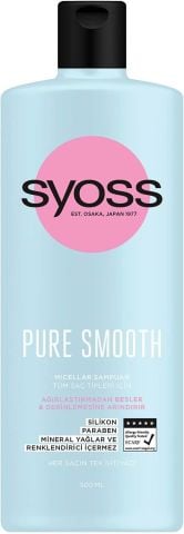 Syoss Pure Smooth Tüm Saçlar İçin Canlandırıcı Şampuan 500 ml