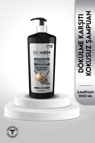 Biomen Professional Siyah Sarımsak&Gümüş İyonu Dökülme Karşıtı Şampuan 1000ml