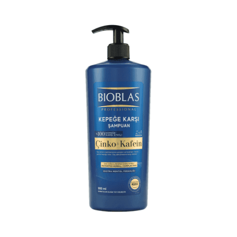 Bioblas Çinko + Kafein 900 ML Professional Kepeğe Karşı Şampuan % 100 Kepeğe Karşı Etkili