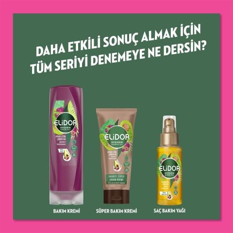 Elidor Doğanın Enerjisi Avokado ve Üzüm Çekirdeği Yağı Saç Bakım Şampuanı 400 ml