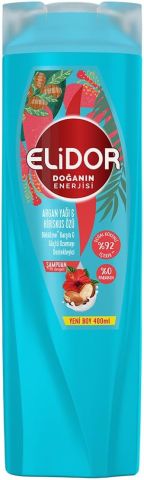 Elidor Doğanın Enerjisi Argan Yağı & Hibiskus Özü Dökülme Karşıtı Saç Bakım Şampuanı 400 ml