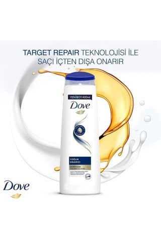 Dove Ultra Care Yoğun Onarıcı Yıpranmış Saçlar İçin Saç Bakım Şampuanı 400 Ml
