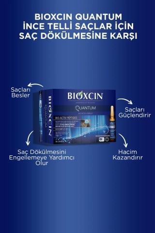 Bioxcin Quantum Saç Güçlendirici Serum 15 x 6 ml - Hacim Veren Saç Serumu Saç Dökülmesi Karşıtı