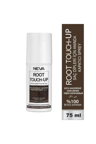 Neva Root Touch-Up Saç Dipleri Için Kapatıcı Sprey  75 ml - Koyu Kahve