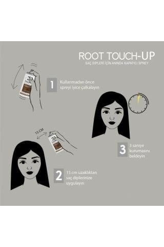 Neva Saç Dip Kapatıcı Root Toch-Up Açık Kahve 75 Ml