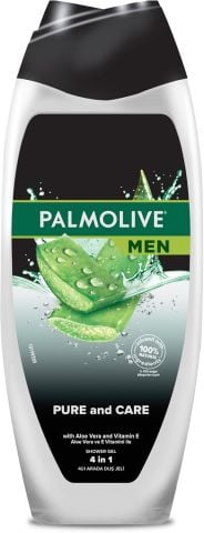 Palmolive Men Pure and Care 4'ü 1 Arada Aloe Vera ve E Vitamini ile Erkek Duş Jeli 500 ml