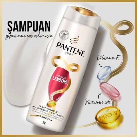 Pantene Infinite Lengths Şampuan 350 ml