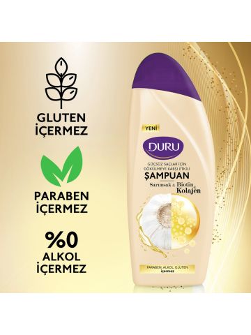 Duru Şampuan Biotin & Sarımsak & Kolajen 500 Ml