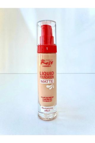 Roesia Rose Liquid Matte Fondoten No: 1 RF8267