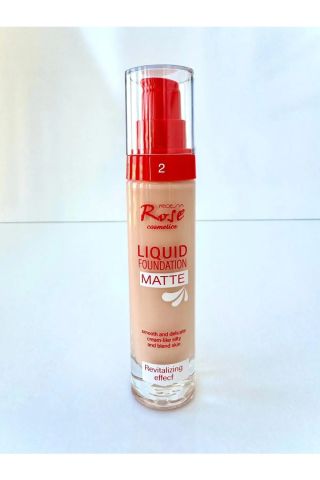 Roesia Rose Liquid Matte Fondoten No: 2 RF8267