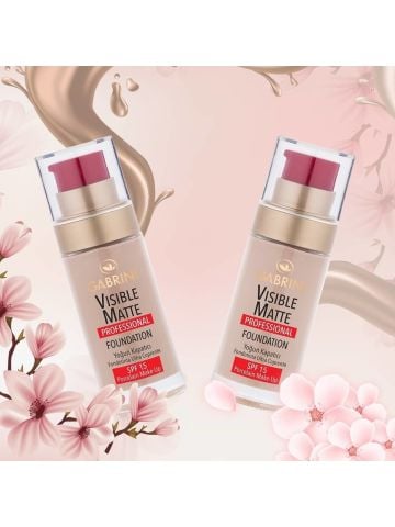 Gabrini Visible Matte Professional Fondöten No: 1 SPF15