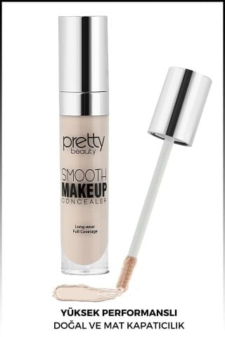 Pretty Beauty Likit Fırçalı Açık Göz Altı Kapatıcısı Concealer No:1