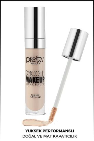 Pretty Beauty Likit Fırçalı Orta Göz Altı Kapatıcısı Concealer No:2