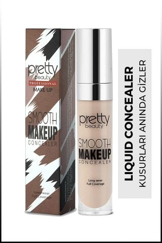 Pretty Beauty Likit Fırçalı Orta Göz Altı Kapatıcısı Concealer No:2