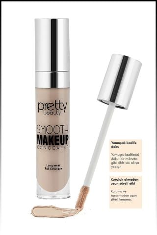 Pretty Beauty Likit Fırçalı Koyu Göz Altı Kapatıcısı Concealer No:3