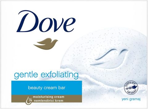 Dove Gentle Exfoliating Beauty Cream Katı Bar Güzellik Sabunu Nemlendirici Etkili, 90 g