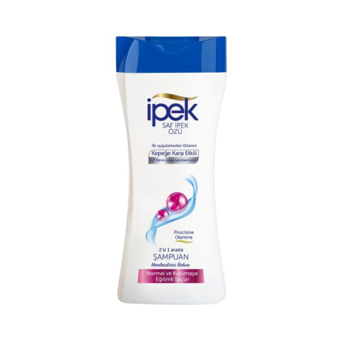 İpek Kepeğe Karşı Etkili 2'si 1 arada Kurumaya Eğilimli Saçlar için Şampuan 480 ml
