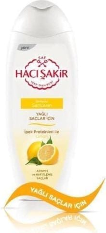 Hacı Şakir Limon Yağlı Saçlar 2in1 Şampuan 500 Ml
