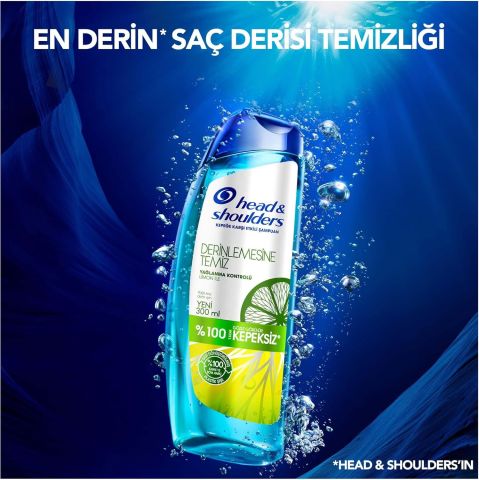 Head & Shoulders Derinlemesine Temiz Yağlanma Kontrolü Şampuan 300 ml