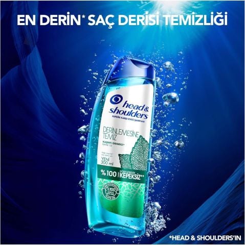 Head & Shoulders Derinlemesine Temizlik Şampuan Kaşıntı Giderici Nane 300 ml