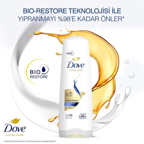 Dove Ultra Care Yoğun Onarıcı Yıpranmış Saçlar İçin Saç Bakım Kremi 350 ml