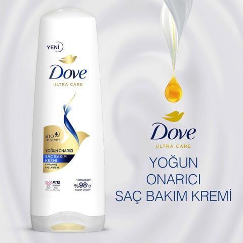 Dove Ultra Care Yoğun Onarıcı Yıpranmış Saçlar İçin Saç Bakım Kremi 350 ml
