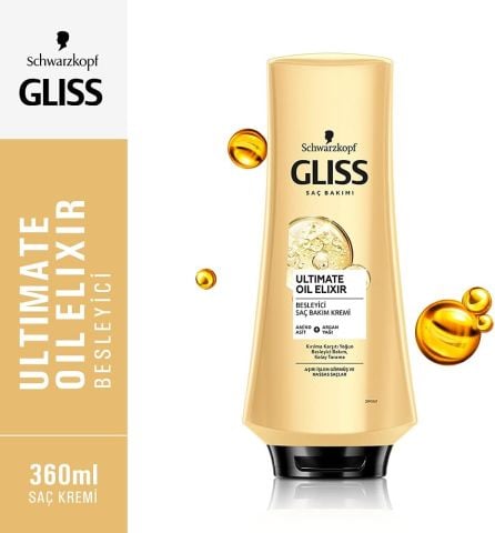 Schwarzkopf Gliss Ultımate Oil Elixir Saç Kremi 360 ml