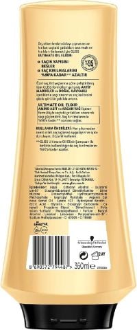 Schwarzkopf Gliss Ultımate Oil Elixir Saç Kremi 360 ml