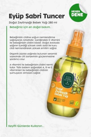 Eyüp Sabri Tuncer Doğal Zeytinyağlı Bebek Şampuanı 600ml