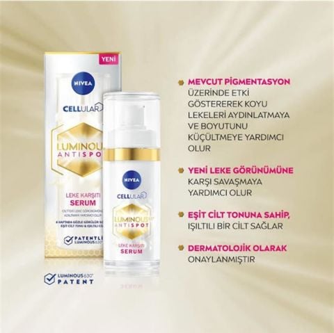 Nivea Cellular Luminous630 Leke Karşıtı Aydınlatıcı Cilt Bakım Serumu 30 ml