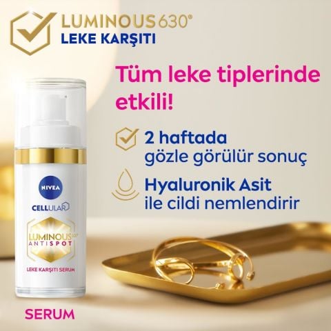 Nivea Cellular Luminous630 Leke Karşıtı Aydınlatıcı Cilt Bakım Serumu 30 ml
